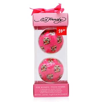 ED Hardy/Christian Audigier 2 Fragrant Bath FIZZES Set W