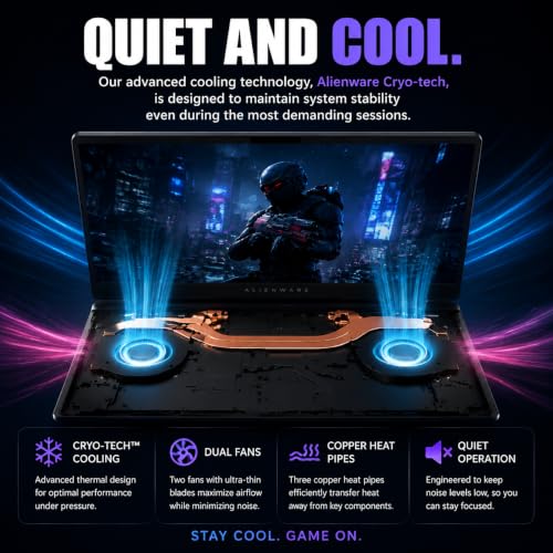 Image of Alienware 16X Aurora Gaming AI Laptop GeForce RTX 5070 Intel Ultra 9 275HX