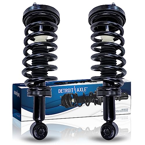 Image of Detroit Axle - 2pc Rear Struts for 2003-2006 Ford Expedition Lincoln Navigator, 2 Complete Struts Shocks with Coil Spring Assembly 2003 2004 2005 2006 Replacement