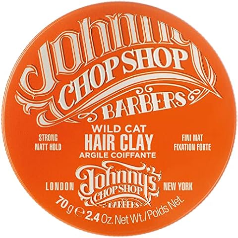 Johnny's Chop Shop - Wild Cat Hair Clay, Strong Hold, Matt Finish (70g) Pack of 2 Cover