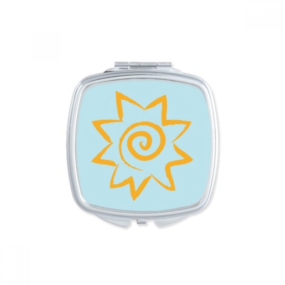 Miroir carré motif soleil une idée cadeau mignon pour anniversaire et amies
