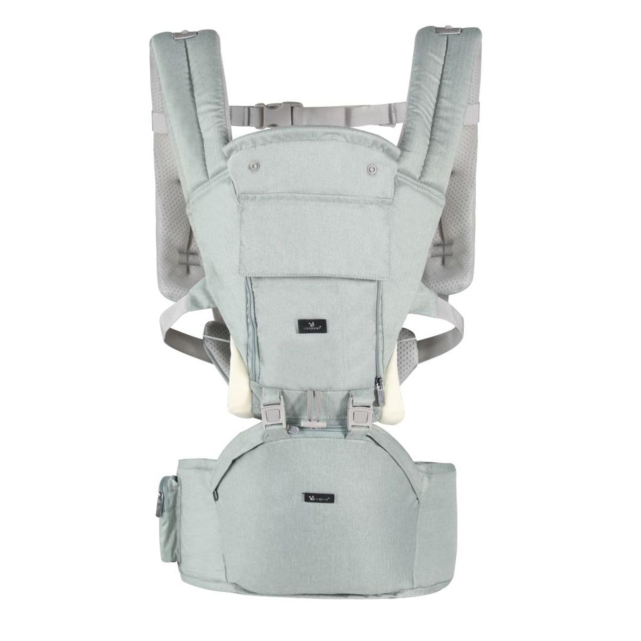 Cangaroo, Porte-bébé Ivy ventral et dorsal Ceinture réglable à partir de 5 mois, coloris:verdoyant