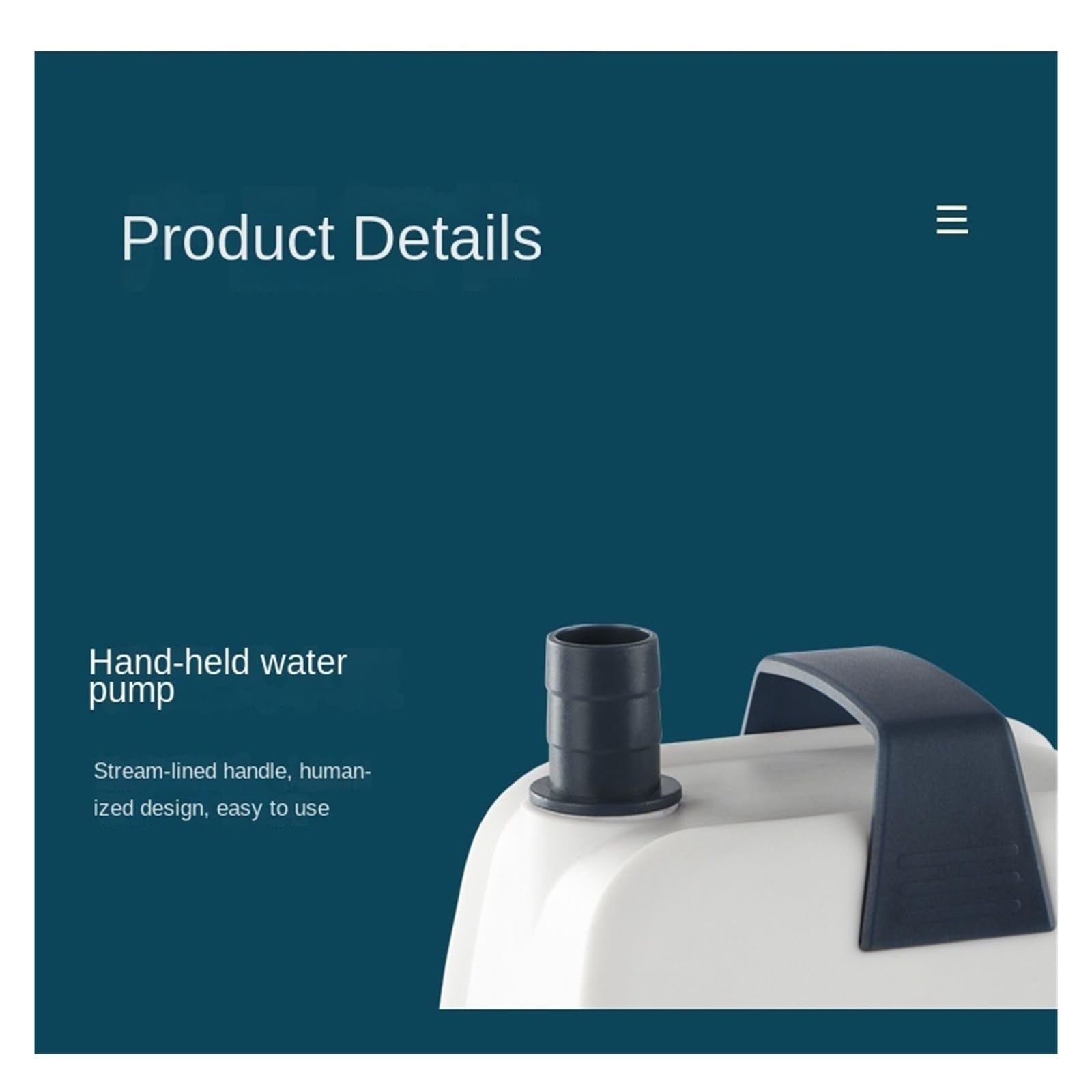 Pompa sommergibile piccola regolabile Pompa Sommergibile A Bassa Aspirazione, Basso Livello Acqua, Grande Portata, Di Circolazione For Filtrazione Domestica, Piccola Acquario(LV-2000DX 25W)