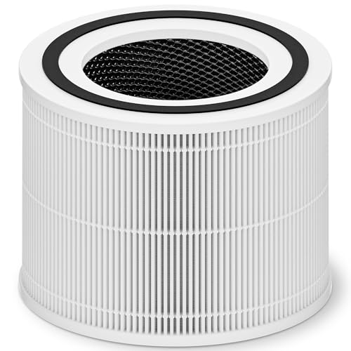 Image of Core 300 Replacement Filter for LEVOIT Core 300 Core 300-P Core 300S Core 300S-P Vortex Air Air Purifier, 3-in-1 H13 Grade True High-Efficiency Activated Carbon, Core 300-RF, 1 Pack, White