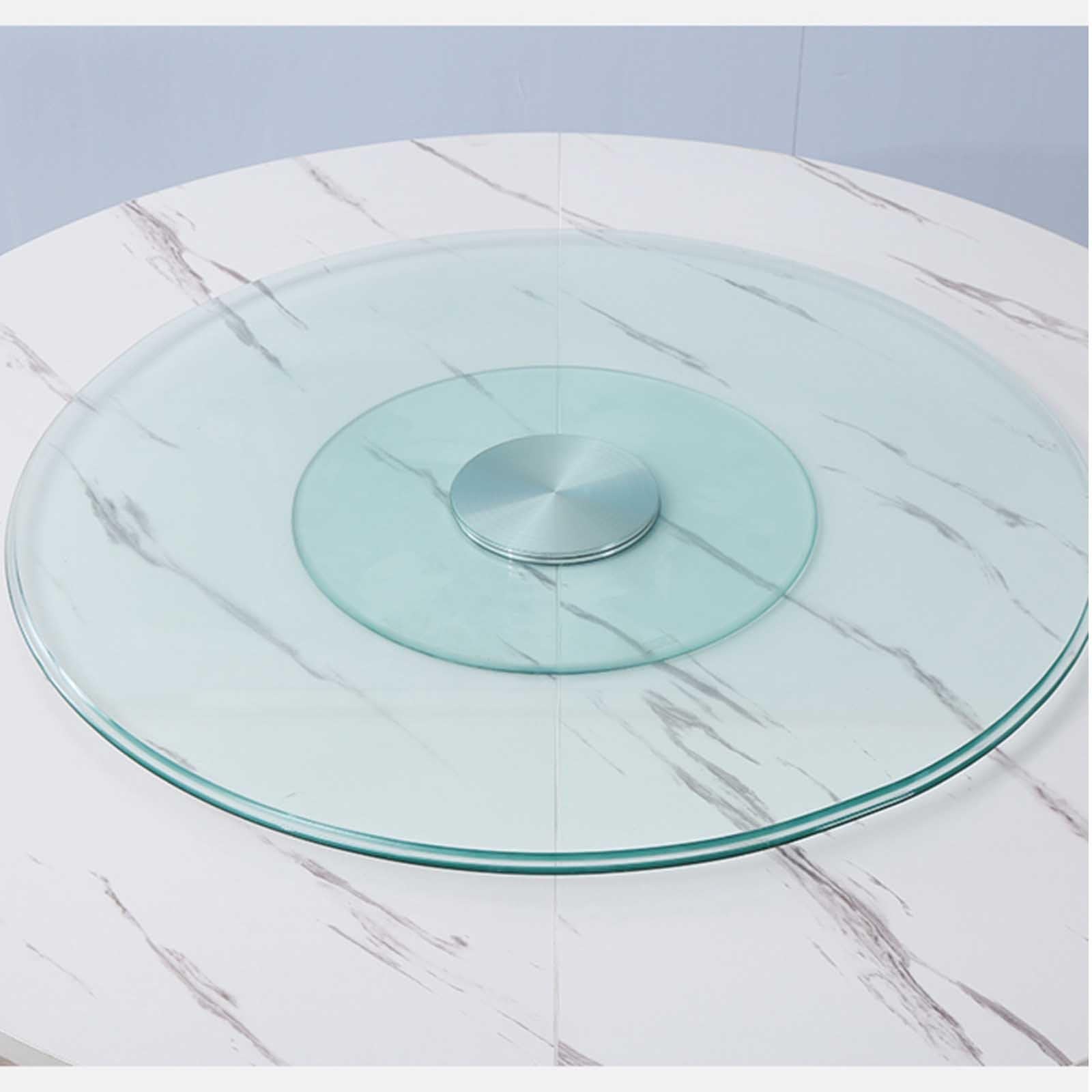Plateau tournant en verre de salle à manger Ø 85 cm grand plateau rotatif service table 24 pouces