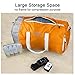 Travel Inspira Foldable Travel Duffle Bag Collapsible Packable Lightweight Sport Gym Bag Water Resistant Nylon 40L Orange