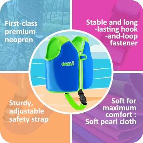 Image of Toddler Swim Vest, Neoprene Trainer with Adjustable Straps and Crotch Strap