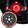 Nilight Spare Tire Brake Light Wheel Light 3rd Third Brake Light Rear lights for Wrangler 2007-2018 JK JKU YJ TJ Red Light, 2 Years Warranty