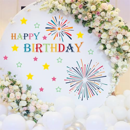Calcomanía feliz cumpleaños para decoración de pared