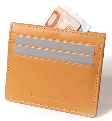 Space Wallet - Cartera para hombre  beige coñac