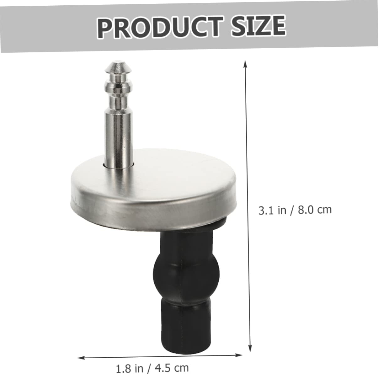Set 2 Bulloni e Viti Fissaggio Sedile Wc, Raccordi a Sgancio Rapido per Cerniere Superiori, Compatibili Sedili Standard in Legno, Resina e Plastica, Accessori Riparazione Toilette