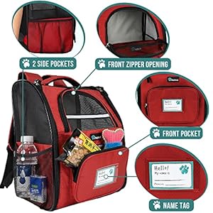 PetAmi-Dog-Backpack-Carrier-for-Small-Large-Cat-Pet-Puppy-Ventilated-Pet-Hiking-Backpack-Travel-Bag-Airline-Approved-Cat-Backpack-Carrier-Camping-Biking-Dog-Bag-Up-to-18lbs-Pet-Red - Cucciolini Doodles   PetAmi-Dog-Backpack-Carrier-for-Small-Large-Cat-Pet-Puppy-Ventilated-Pet-Hiking-Backpack-Travel-Bag-Airline-Approved-Cat-Backpack-Carrier-Camping-Biking-Dog-Bag-Up-to-18lbs-Pet-Red