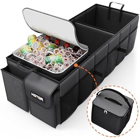 HOTOR Car Trunk Organizer with Cooler Cover
