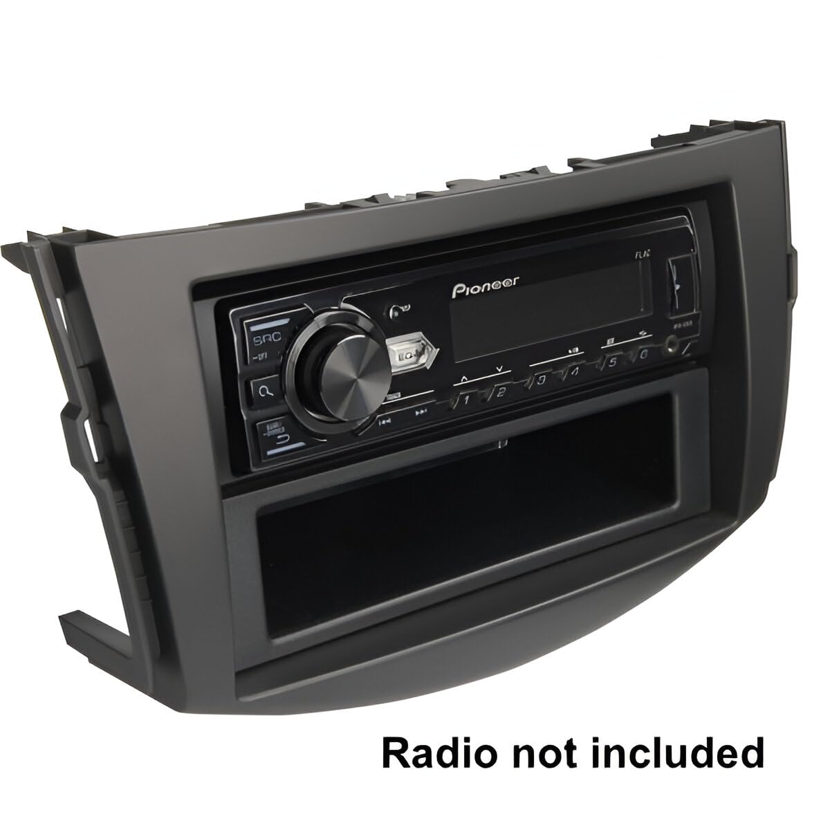 Sound Way Kit Adattatore Autoradio 2 DIN Per Toyota Land Cruiser Prado (J12) 2002-2009 E Lexus GX-470 – Mascherina Nera