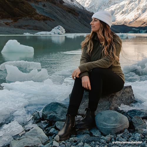 Lands' End Womens Quarter Zip Fleece Pullover Forest Moss Tall Large4