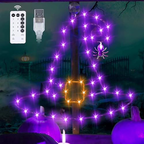 DONSAJI Halloween Decorations Witch Hat Window Lights, 13 inch Large