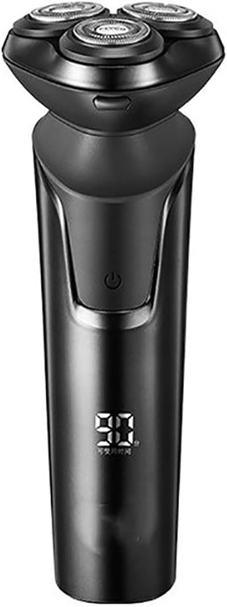 GeRRiT Afeitadoras eléctricas for Hombres calvos, Afeitadora eléctrica for Hombres Smart IPX7 Afeitadora de Barba Recargable a Prueba de Agua Máquina de Corte de Carga rápida