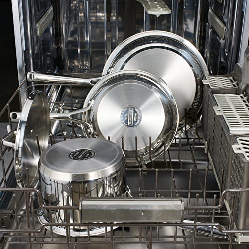 image for Tramontina Cookware Set Stainless Steel Tri-Ply Base, 80101/203DS, 12P