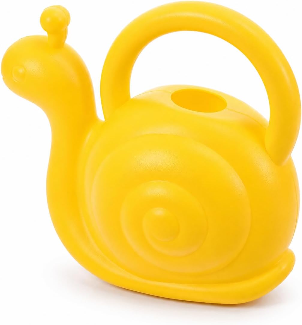 VICASKY Novelty Snail Shape Watering Can - Plastic Cute Animal Watering Pot for Indoor Outdoor Flowers Plants Succulents Potted