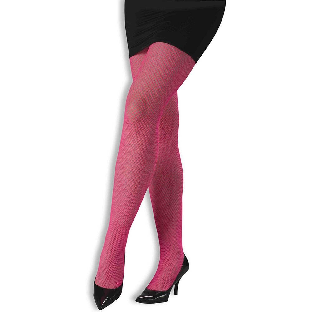 Amazon.com: Forum Novelties Neon Pink Fishnet Pantyhose