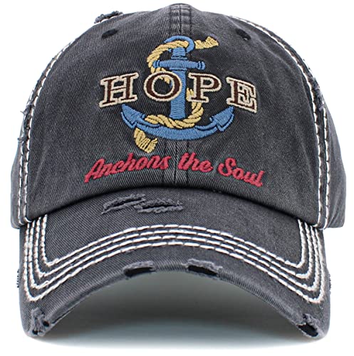 Image of Vacation Beach Camping Womens Baseball Cap Distressed Vintage Unconstructed Embroidered Patch Hat
