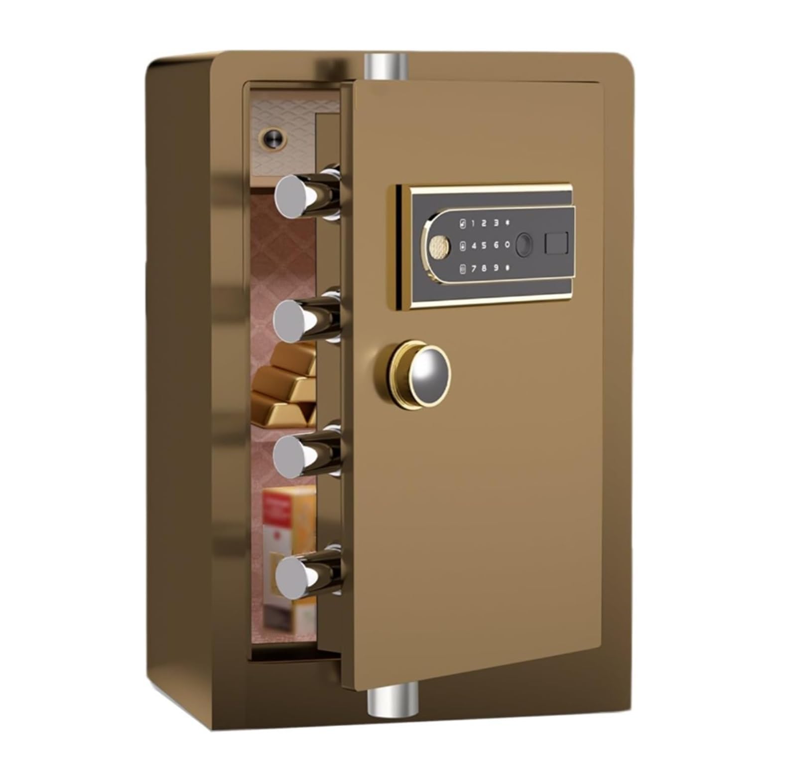 Cassaforte Cassetta di sicurezza elettronica di sicurezza Casseforti domestiche resistenti con doppio sistema di allarme a scomparto nascosto for ufficio Cassetta portavalori