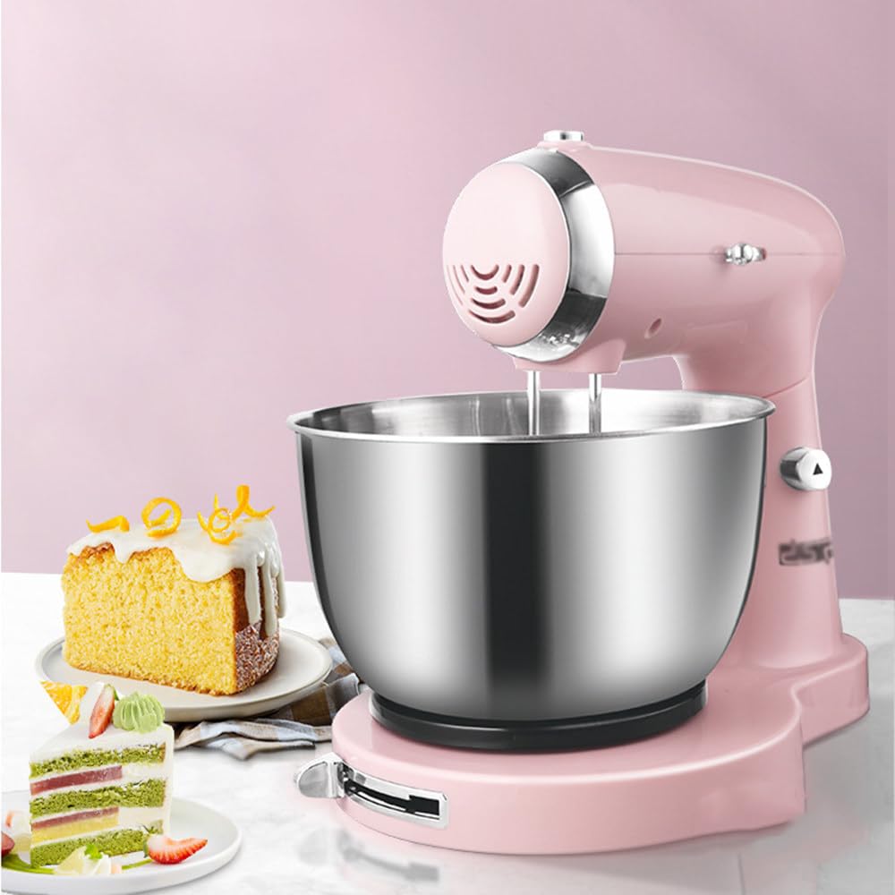 Impastatrice verticale, impastatrice per pasta multifunzionale in acciaio inox – 5 velocità, 350 Watt, ciotola da 3,2 litri – Impastatrice salvaspazio