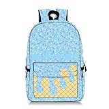 AHFBF Ice Cream Backpack Kawaii Shoulder Backpacks,Icecream Backpackdrip Backpack ForBoys,Ice Cream Drip BackpackFor Boys (Light blue)