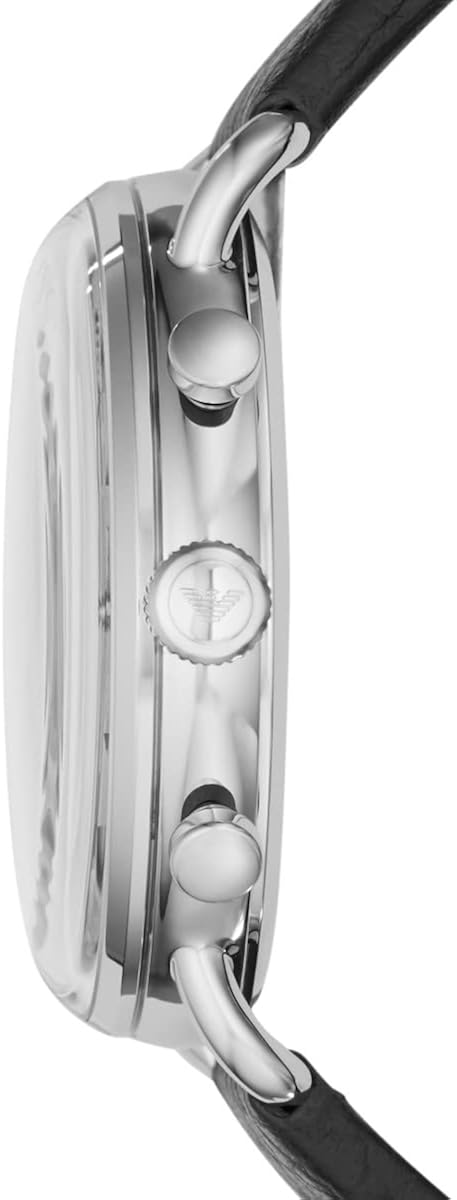 Emporio Armani Orologio da uomo cronografo orologio in acciaio inossidabile, dimensioni cassa 43 mm Emporio Armani Orologio da uomo cronografo orologio in acciaio inossidabile, dimensioni cassa 43 mm