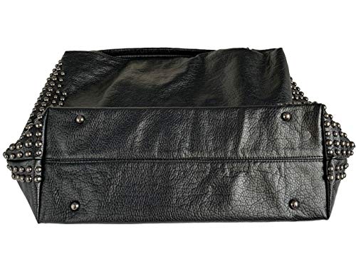 Bolso grande de mujer con cadena y calavera estilo gótico miniatura 5