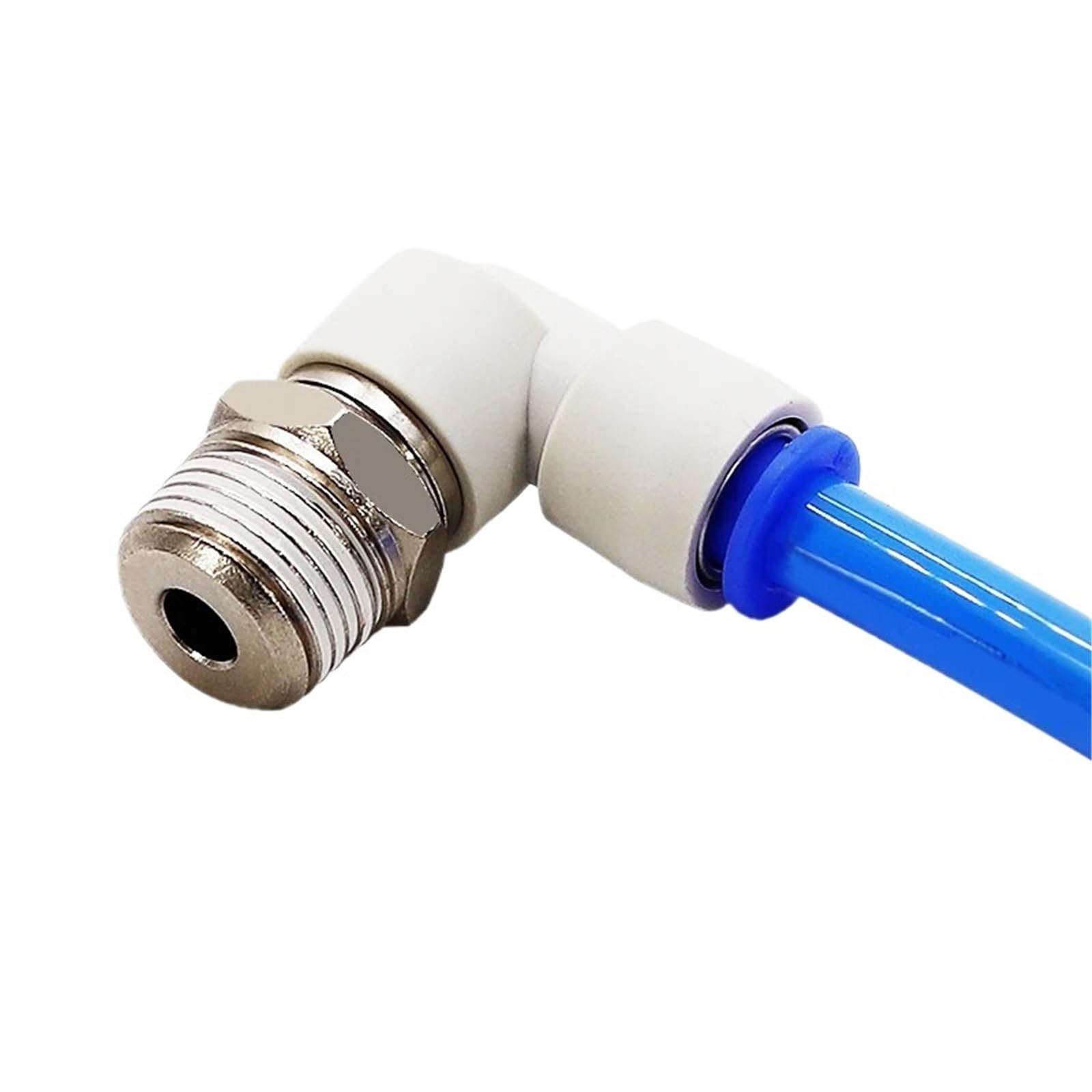 Right-Angle Elbow Pneumatic Rotary Air Pneumatic Fitting Straight Through Universal 360° Trachea Size(06-M6,KSL)