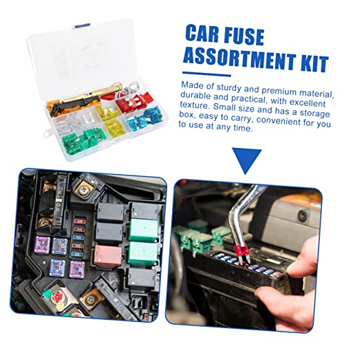 Kit de Fusibles para Automóvil 5/10/15/20/25/30 A (90 unidades), Extractor de Fusibles y Probador de Voltaje Negro, para Uso Automotriz miniatura 7