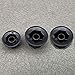FLEOR Black Bass Guitar Knobs Plastic Volume Control Knobs 2 Big & 1 Small Size for JB Bass Parts