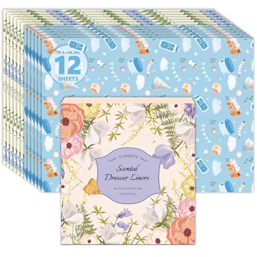 SCENTORINI Scented Drawer Liners - 12 Pack with Code L48JN7SS