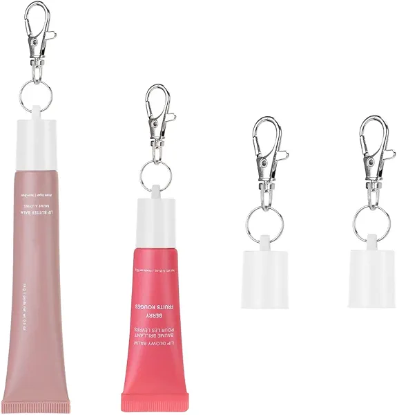 Keychain Cap for Summer Fridays 0.5 Oz Lip Balm keychain, Keychain Cap Compatible with LANGIGE 0.35 oz Lip Balm