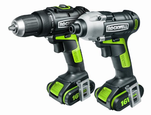 Rockwell RK1700K2 16-volt Cordless Drill Driver and Impact Driver Combo Pack
