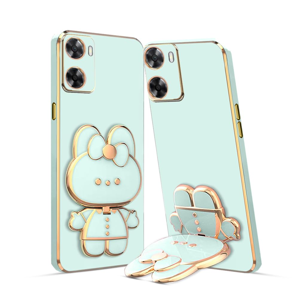 KARWAN®️ 6D Cat Back Case and Cover with Stand Compatible for Oppo A57 4G | Stand and Mirror | Camera Protection | Electroplated | Folding Stand - Mint (B0CCLBJ6BJ) Amazon Price History, Amazon Price Tracker