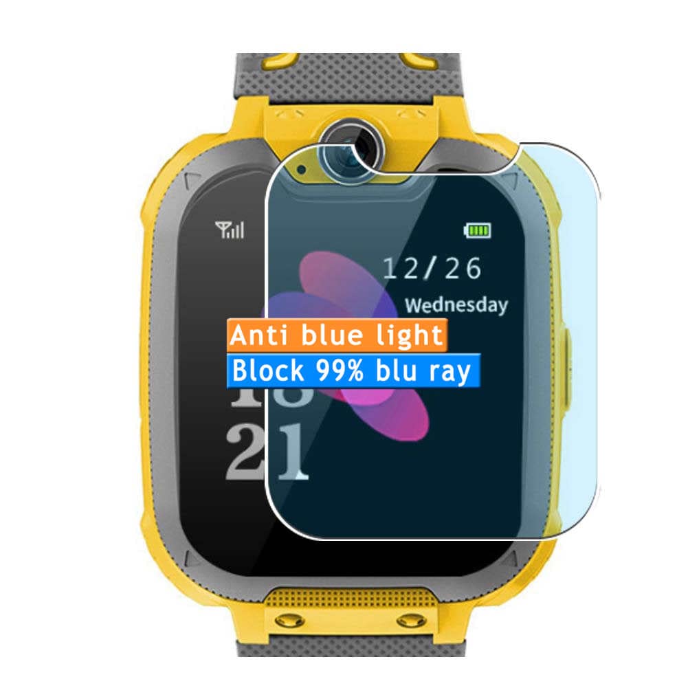 Vaxson3-Pack Anti Blue Light Screen Protector, compatible with Moweallarge PTHTECHUS X9 KIDS 1.44" Smart Watch smartwatch, TPU Guard Film Protectors Sticker [NOT Tempered Glass] New