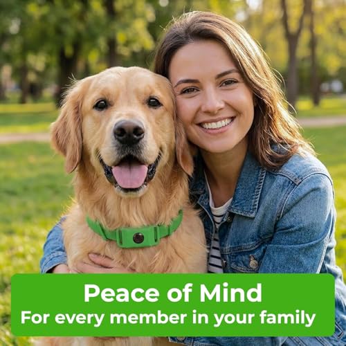 Image of FurLife Green Pet Tag - Calming & Flea and Tick Prevention Pendant for Dogs & Cats | Waterproof Collar Tag | Safe for All Breeds