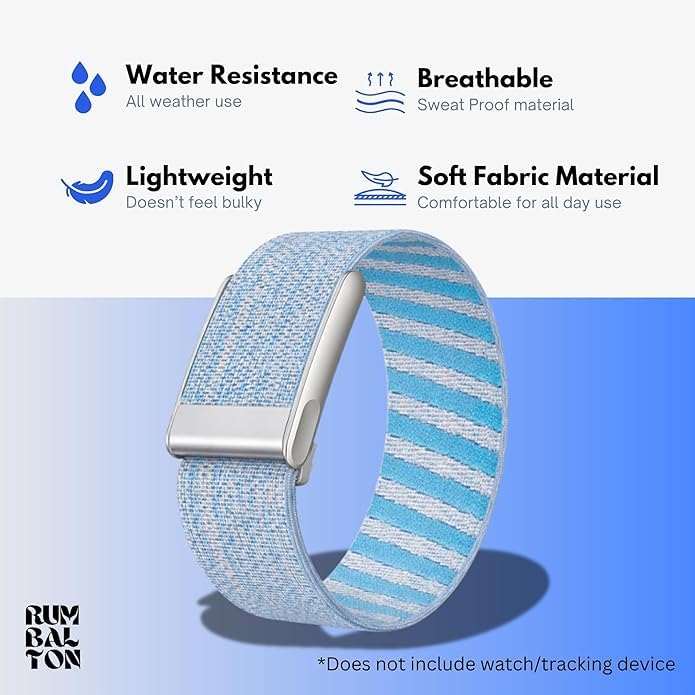 Image of Nylon Wrist Strap for Whoop 5.0 Life /MG Band ECG Compatible Strap - Durable, Adjustable Strap | Breathable, Comfortable Bands for Workout, Sleep (Device Not Included)