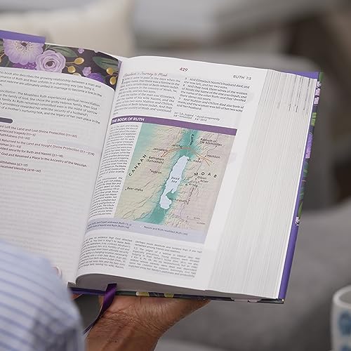 Image of KJV, The Woman's Study Bible, Purple Leathersoft, Red Letter, Full-Color Edition, Comfort Print (Thumb Indexed): Receiving God's Truth for Balance, Hope, and Transformation