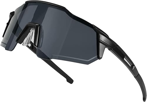 FEISEDY Gafas de sol deportivas B4071 para hombre, mujer, ciclismo, correr, conducir, pesca, 66mm
