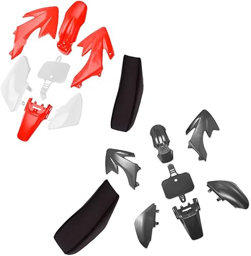 Miniatura 8 de Riloer Con protector de tanque de amortiguador, placa de número para CRF50 XR50 CRF 50 SDG SSR 50cc 110cc 125cc Pit Dirt Bike con perno guardabarros