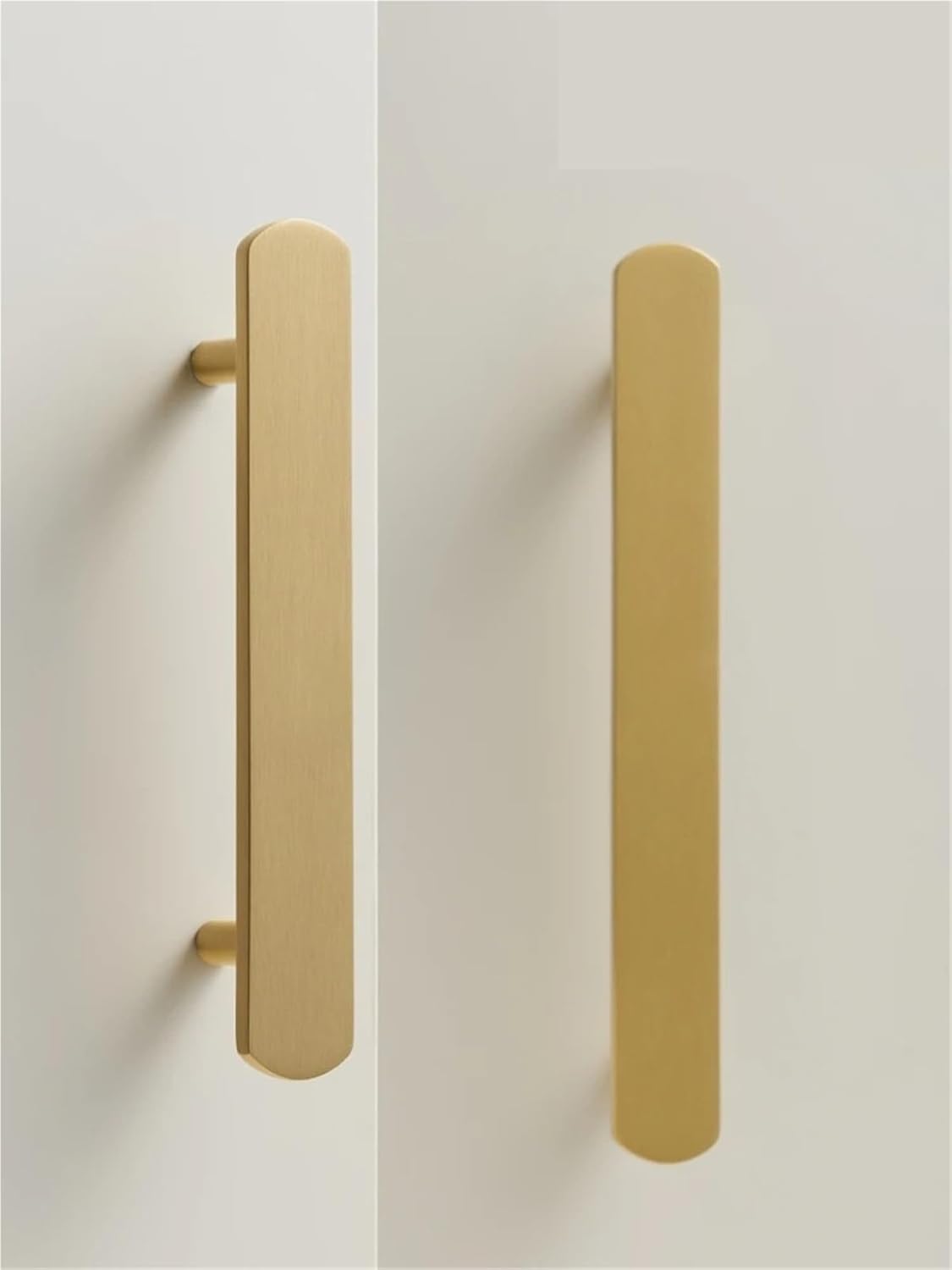 Brass Plain Extended Length Kitchen Cabinet Drawer Door Handle 4-25 Inches 500mm Pull Bar 1Pcs(CH074-BB-76115)