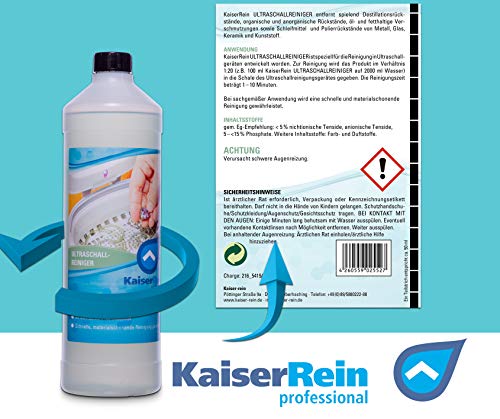 serRein Ultraschallreiniger Konzentrat flüssig 1 L Ultraschall Reinigungsmittel Reiniger für Ultraschallgerät zur Profi Reinigung von Schmuck, Brillen – Bild 3