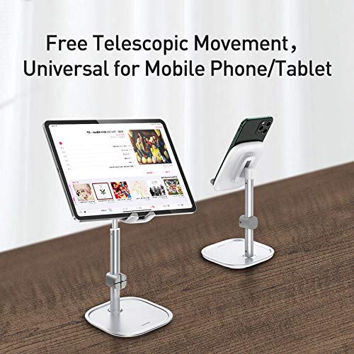 Image of Baseus Literary Youth Desktop Bracket Holder Stand for Smartphone Tablet (Silver)