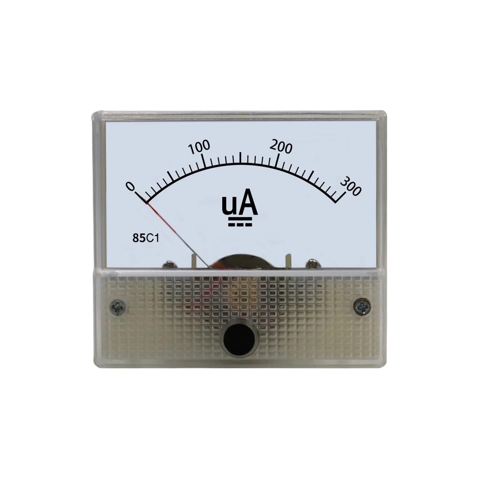 Instrumentos de panel de corriente analógica, Medidor de panel amperímetro mecánico analógico 85C1 DC con puntero for medición de corriente de 20uA a 1000uA(25uA)