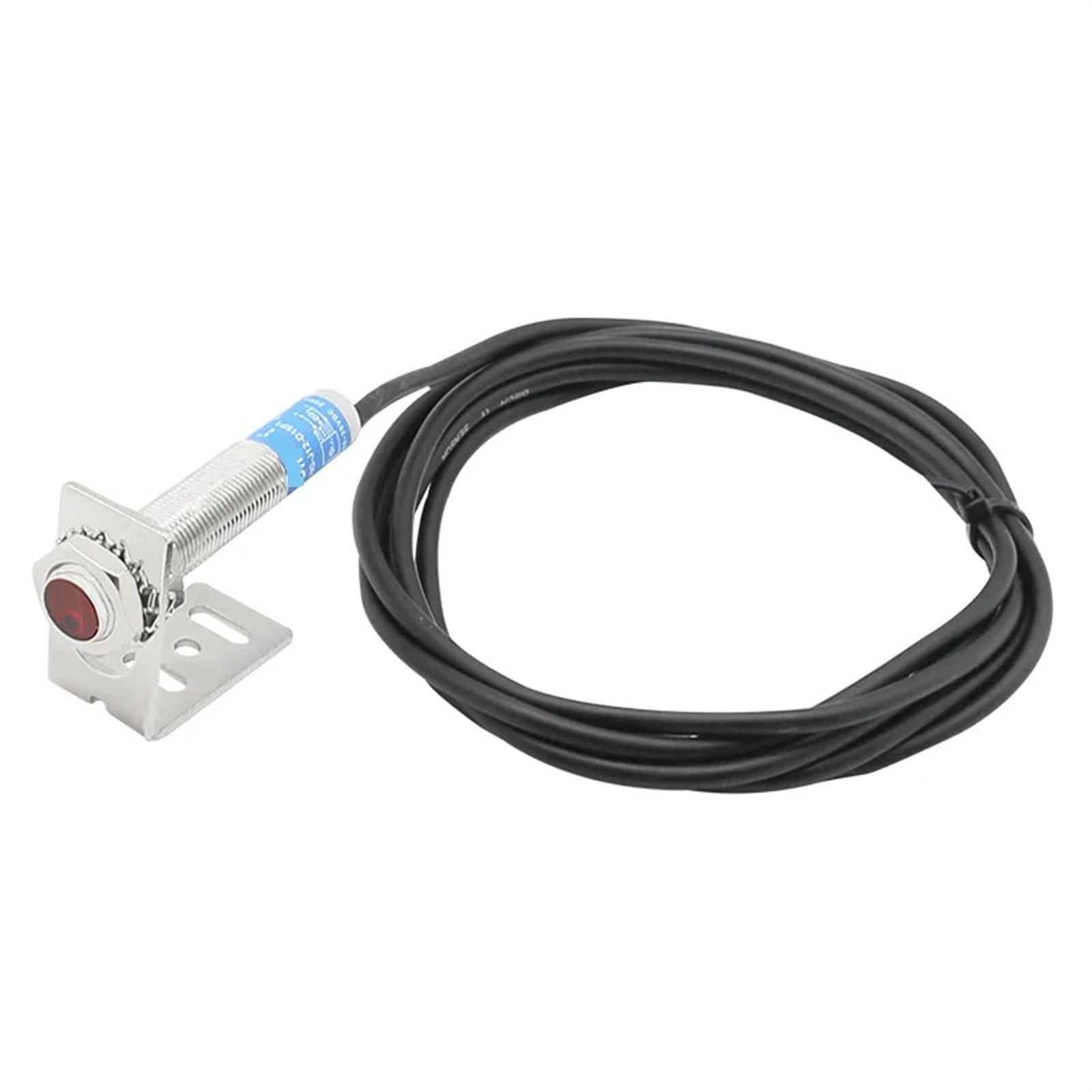 HG-J12-D15 Photoelectric Switch Light Laser Sensor M12 Diffuse 15cm Adjustable Detection Range 20-150mm PNP NPN 3-Wire 1Pcs(HG-J12-D15P2)