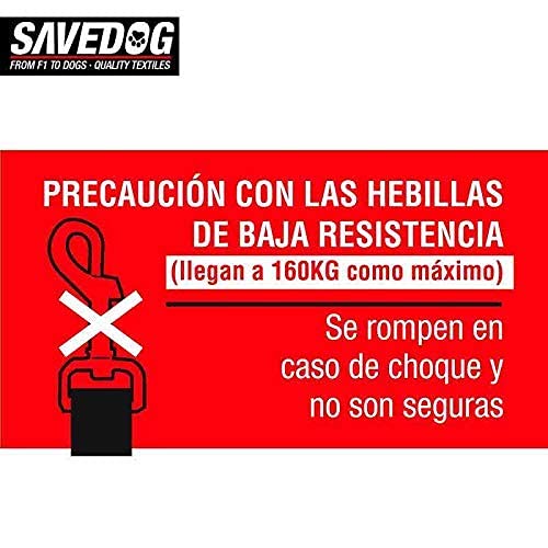 PONSA SAVEDOG. Sicherheitsgurt für Hunde. Der sicherste Gurt auf dem Markt. Traglast 1.000KG. Erfüllt die Anforderungen ISO 27955:2010. Ref.027172050102
