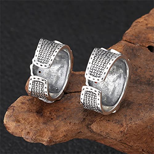 Coadipress Poker Cards Ring Vintage Diamond Spade Flush Playing Cards Band Adjustable Stainless Steel Hip Hop Punk Poker Games Casino Gambling Bikers Open Rings Jewelry For Women Men (Black Spades) #TOP5